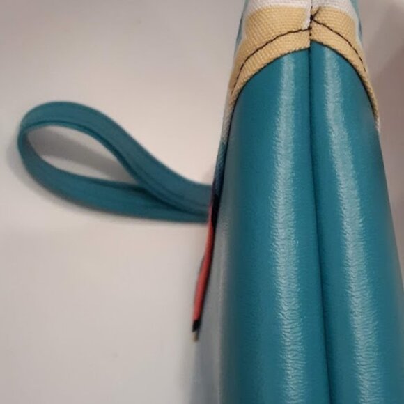 New Southwestern geometric Pink Turquoise Cowgirl Wristlet Clutch Bag Boho - Picture 8 of 8